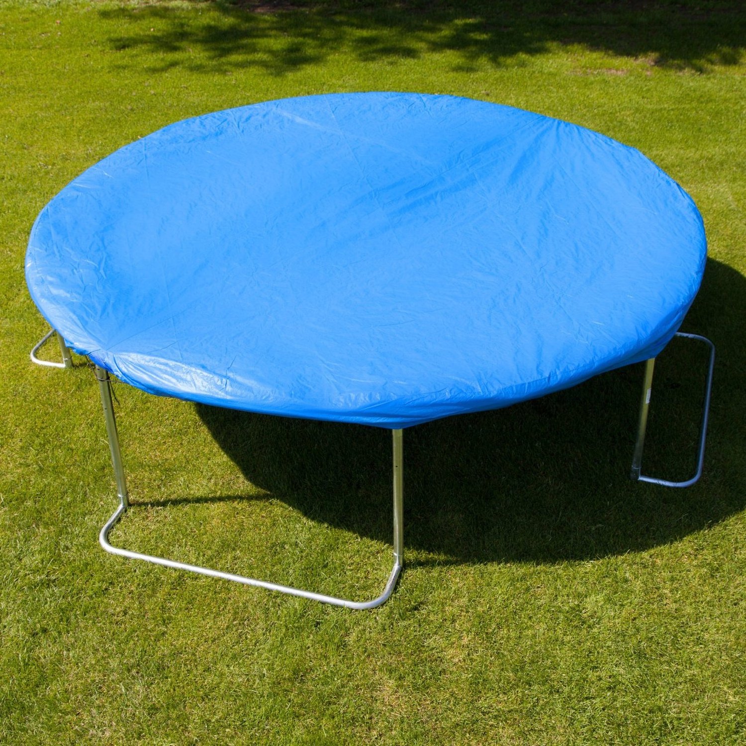 Outdoor Trampoline Diameter 305cm, 366cm, 430cm or 490cm with Reinforced Mesh, Ladder and Wind Protection, 430 cm