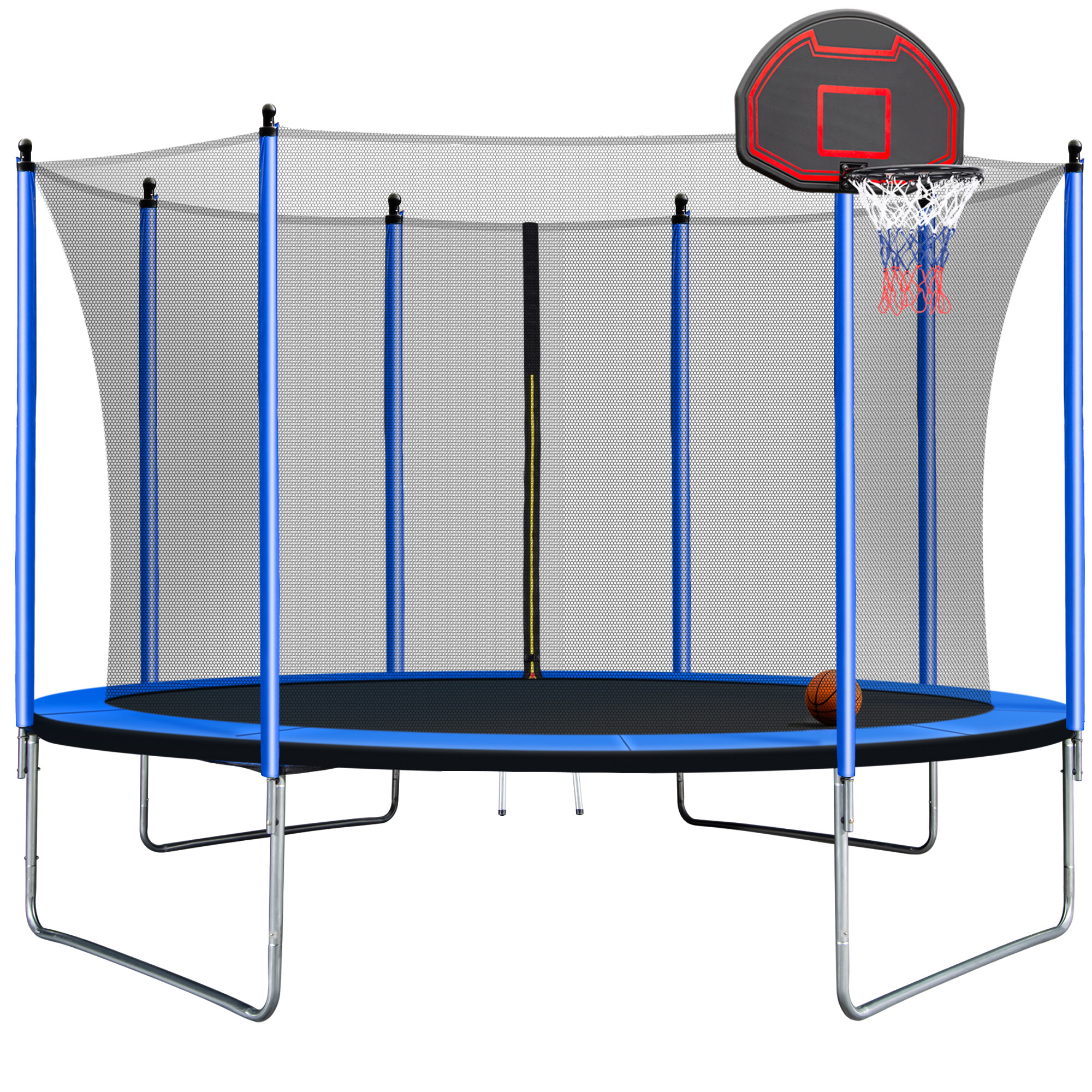 US local delivery 10ft Trampoline With Safety Enclosure Net spring ASTM Approved