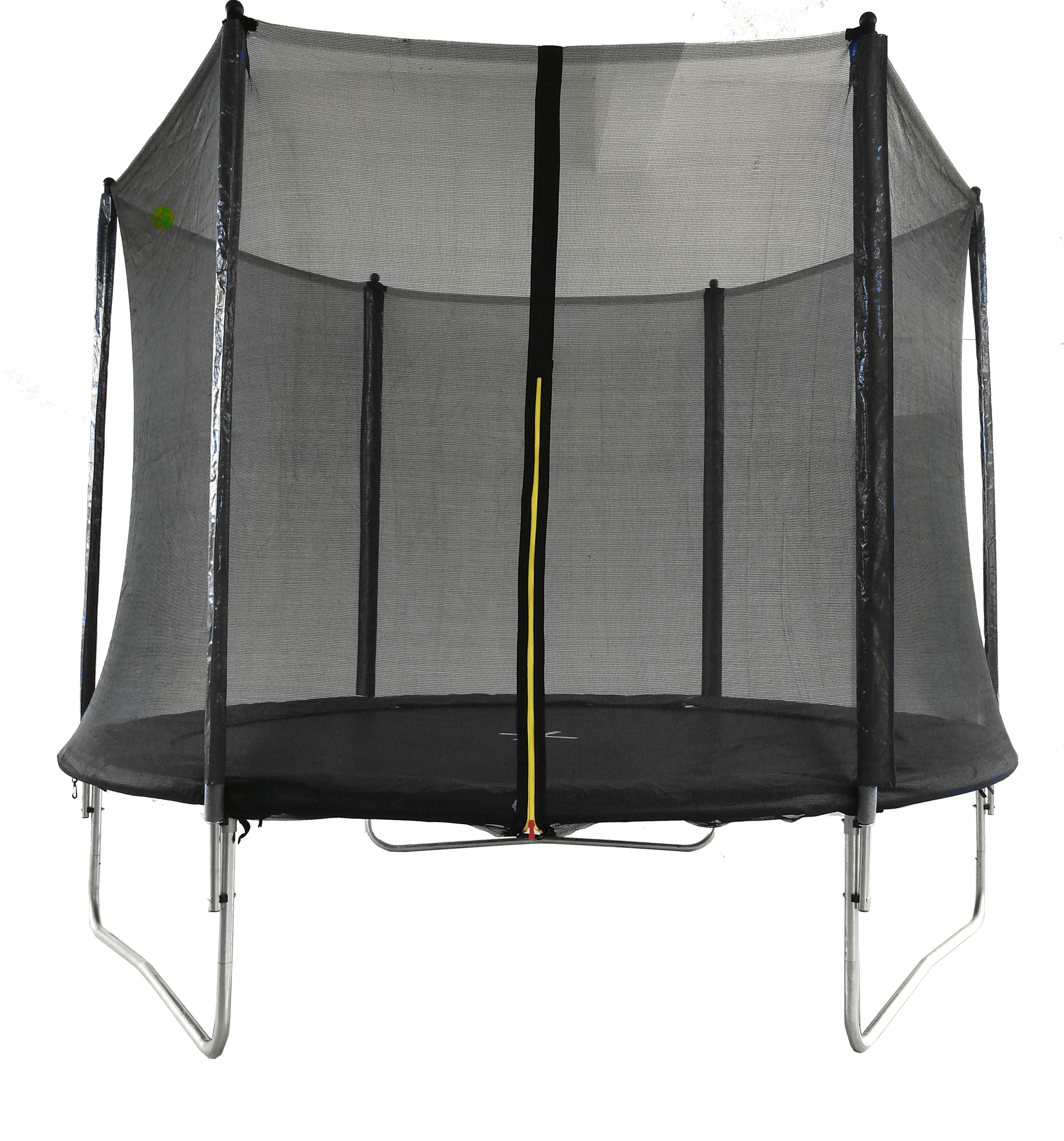 Trampolines Deluxe Round Sports Arena Trampoline with Enclosure, Black