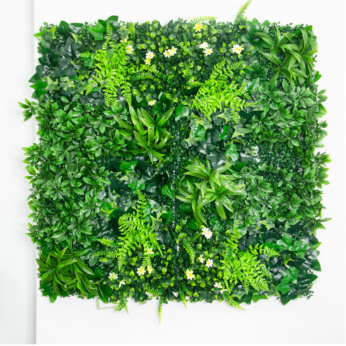 JS Customizable Simulation Uv-resistant Artificial Plant Wall / Fire Retardant Artificial Green Wall Panel