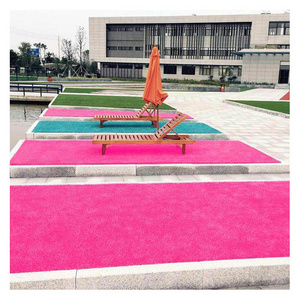 Grass Synthetic Artificial Turf Carpet Fake Grass Outdoors Landscaping Pink Artificial Grass Court