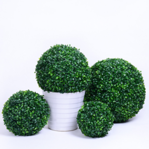 JS Green Boxwood Buxus Grass Topiary Hanging Balls artificial topiary ball