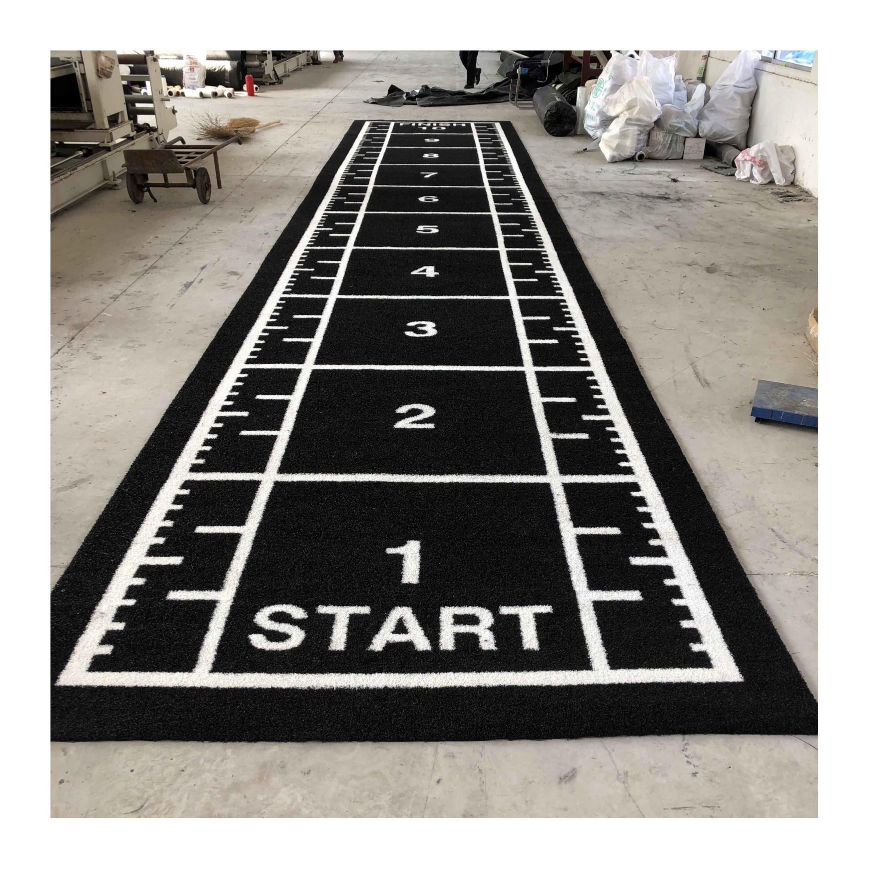 Customizable Logo Golf Mat Black Artificial Turf Golf Training Mat Artificial Grass For Golf Football