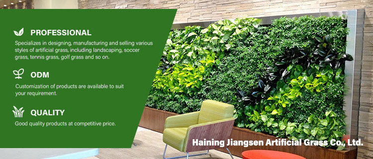 Home Indoor Outdoor Garden UV Fire Retardant Fake Artificial Grass Wall Panel Decor Artificial Green Grass Plant Wall