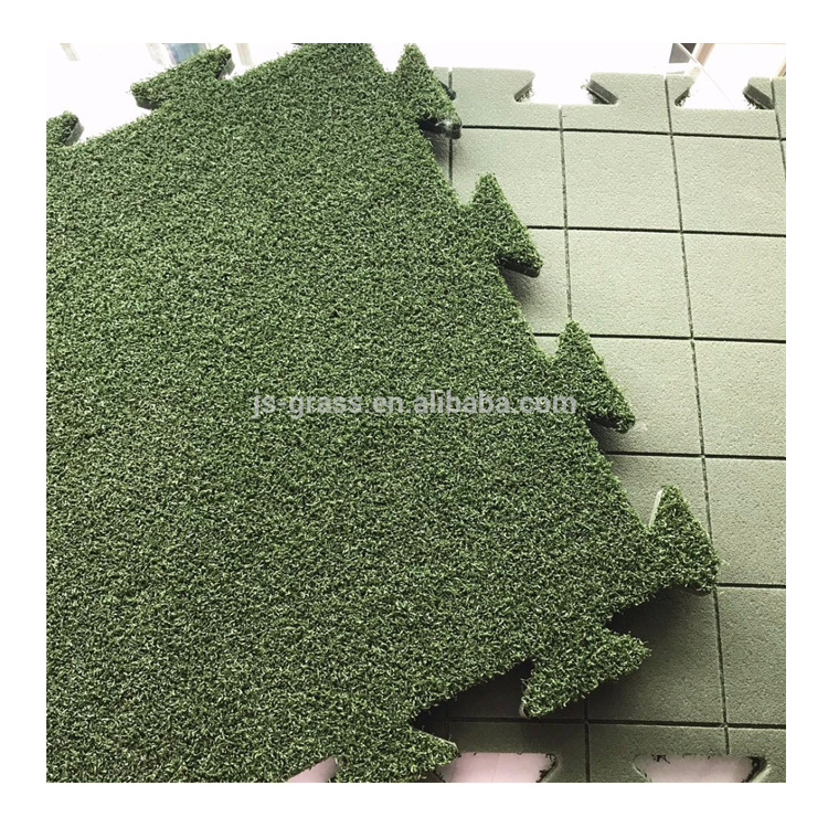 Factory SalePuzzle Gym Artificial Grass Tiles Interlocking For Indoor Floor Mat