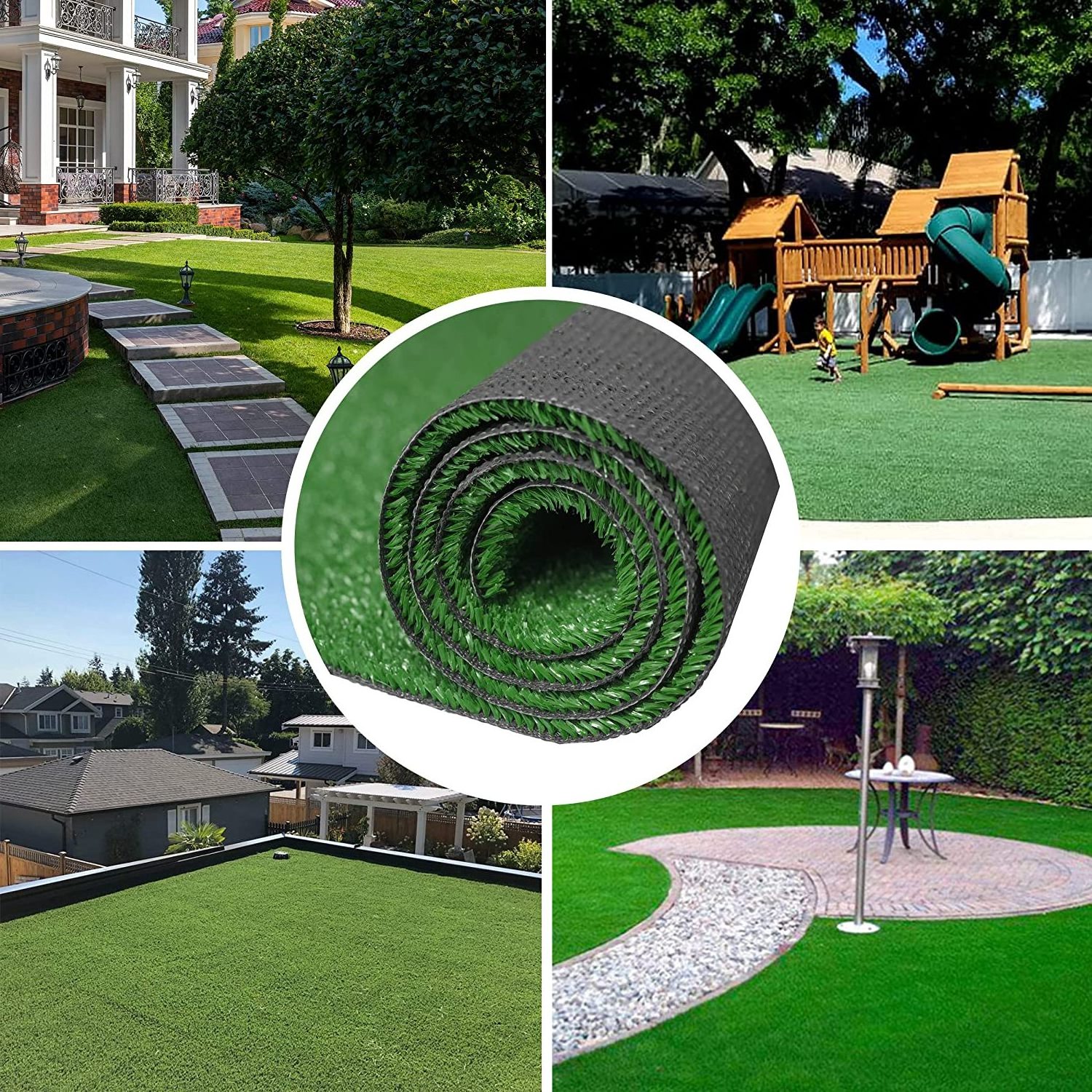 JS 10mm 90cm*150cm Grass Carpet Economic Pet Grow Artificial Landscaping Green Artificial Grass