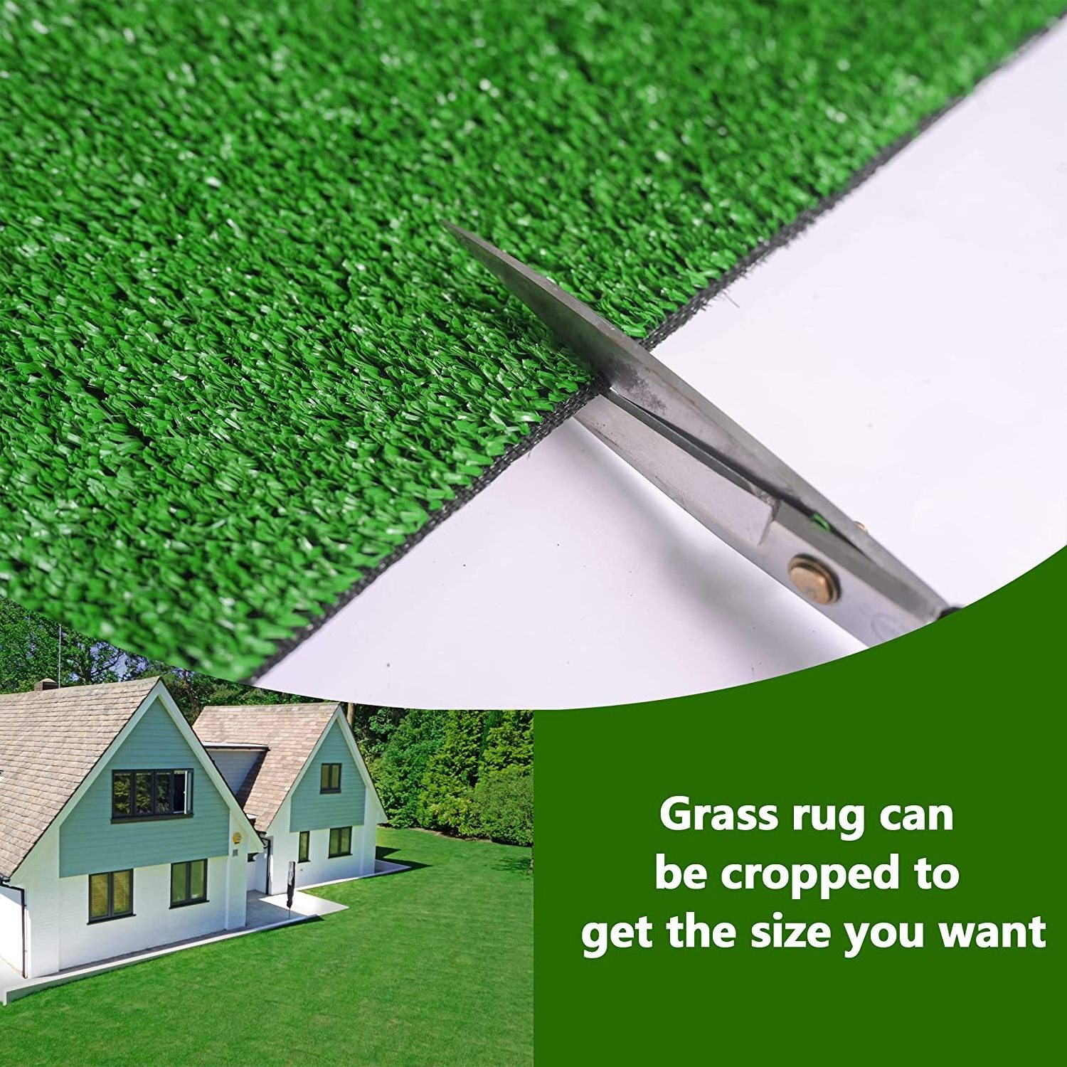 JS 10mm 90cm*150cm Grass Carpet Economic Pet Grow Artificial Landscaping Green Artificial Grass