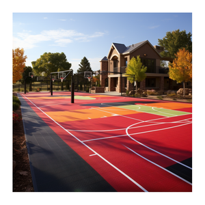 JS Pickleball Net 10 Ft Court Roll Mat Indoor Basketball Court Flooring Pickleball Court Floor Mat