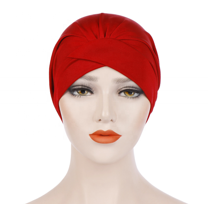 Wholesale Fashion Custom Wrap Muslim Turban Hats for Women