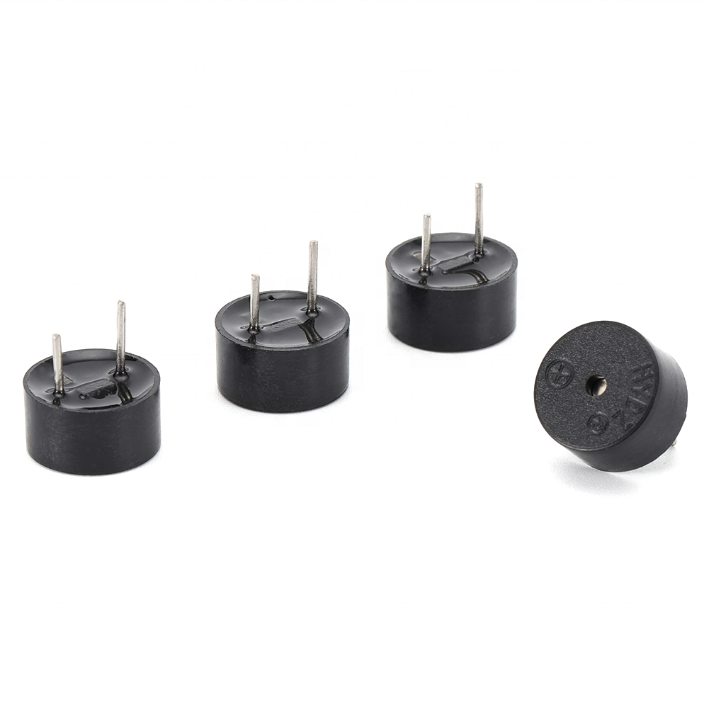 hydz 9*5.5mm 3v/5v/12v factory sell magnetic active buzzer HYT-0905 Electromagnetic buzzer diameter 9mm high 5.5mm pitch 4mm