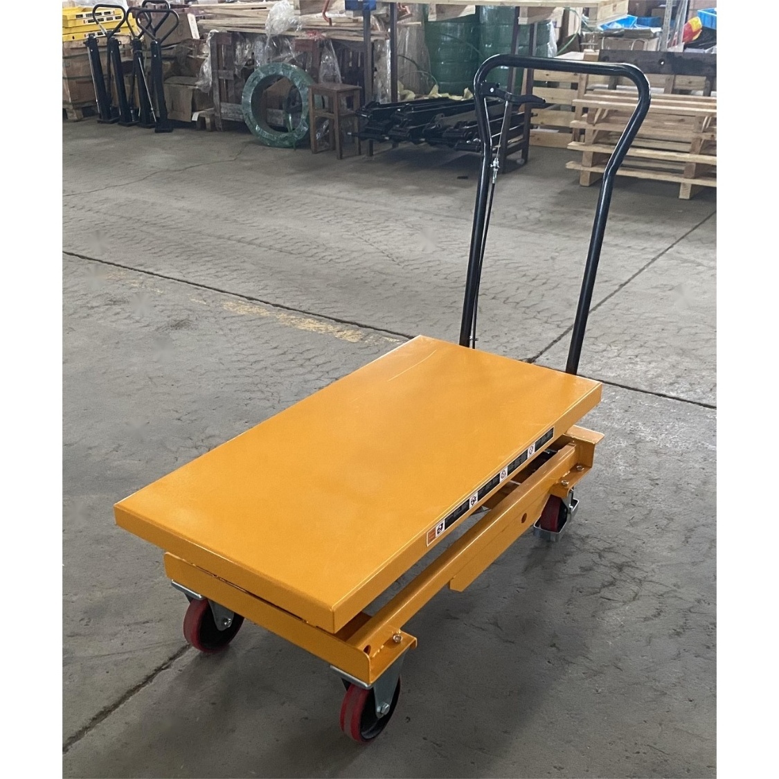 JS Lift Table Manual 150kg 250kg 500kg 750kg 1Ton Single Cylinder Hydraulic Mobile Scissor Lift Tables