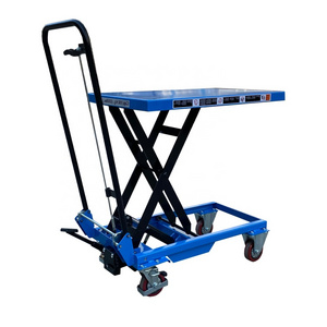 JS Lift Table Manual 150kg 250kg 500kg 750kg 1Ton Single Cylinder Hydraulic Mobile Scissor Lift Tables