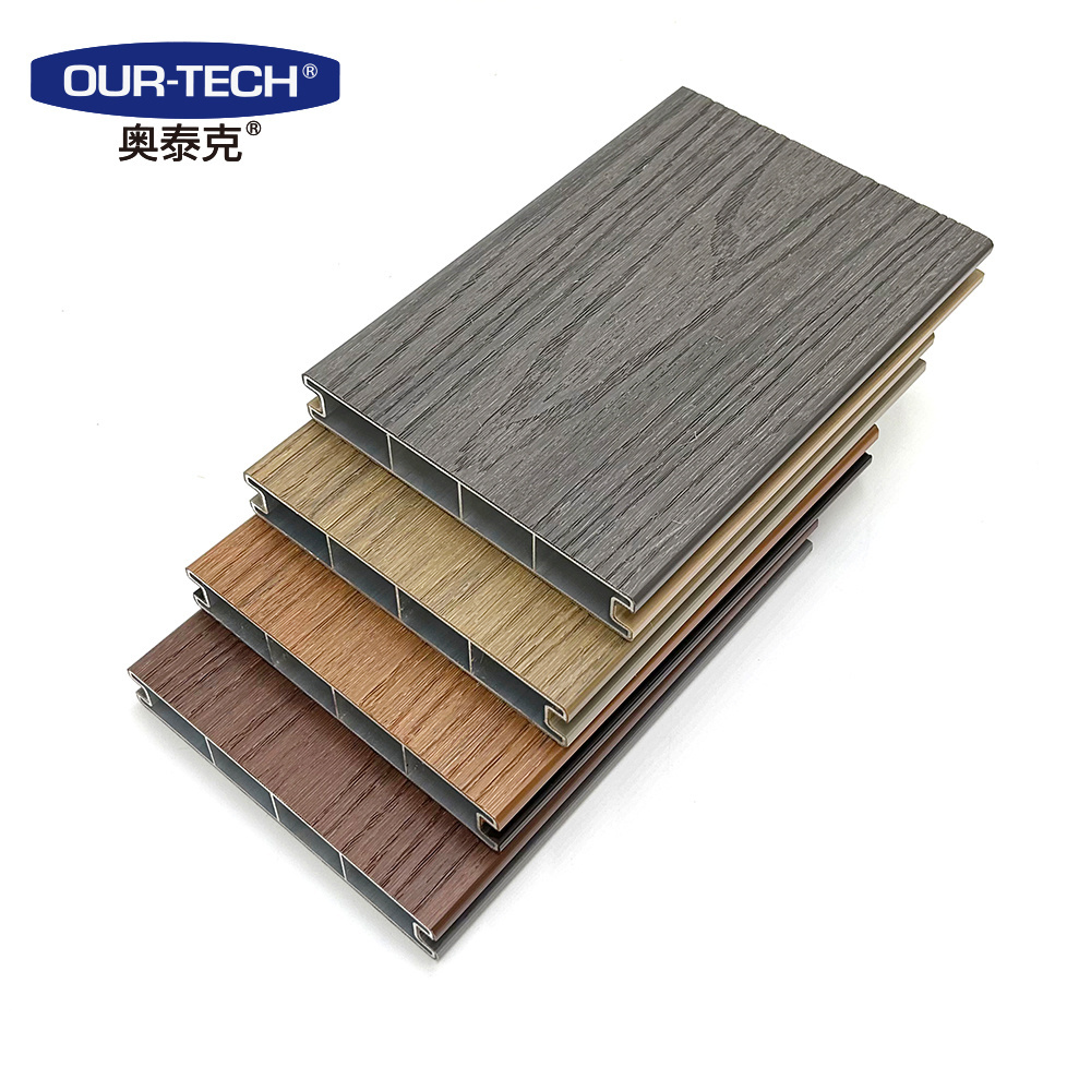 Aluminum plastic composite outdoor decking waterproof WPC Co-extruded flooring deck swimming pool garden floor boards 139*23mm