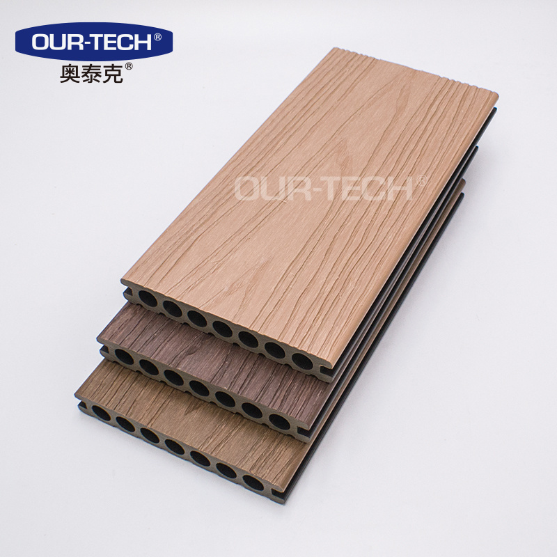 Outdoor WPC Wood And Plastic Composite Decking Waterproof Co-extruded flooring