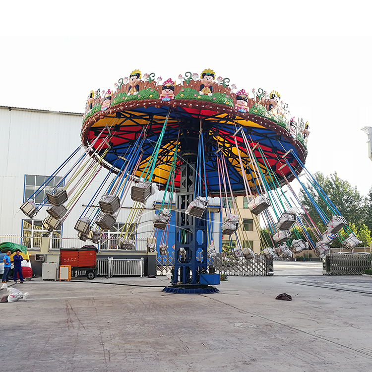 Children themed park carnival swing ride the extreme fun play flying chair ride for sale