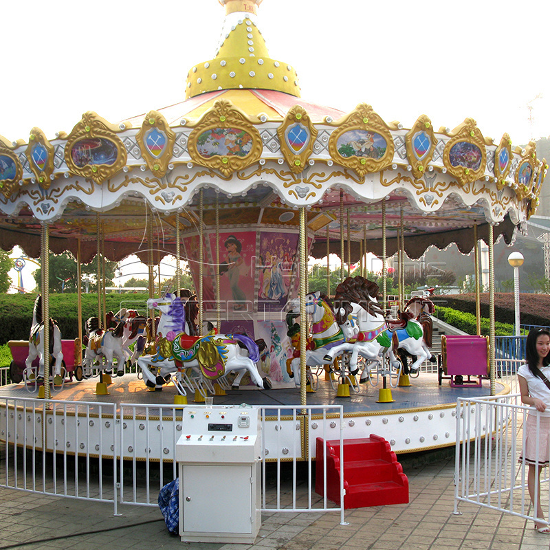 Indoor carousel horse kids play ground games carousel machine for sale