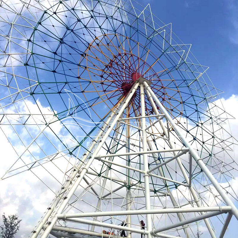 Outdoor fairground entertainment equipment amusement park 50m height ferris wheel