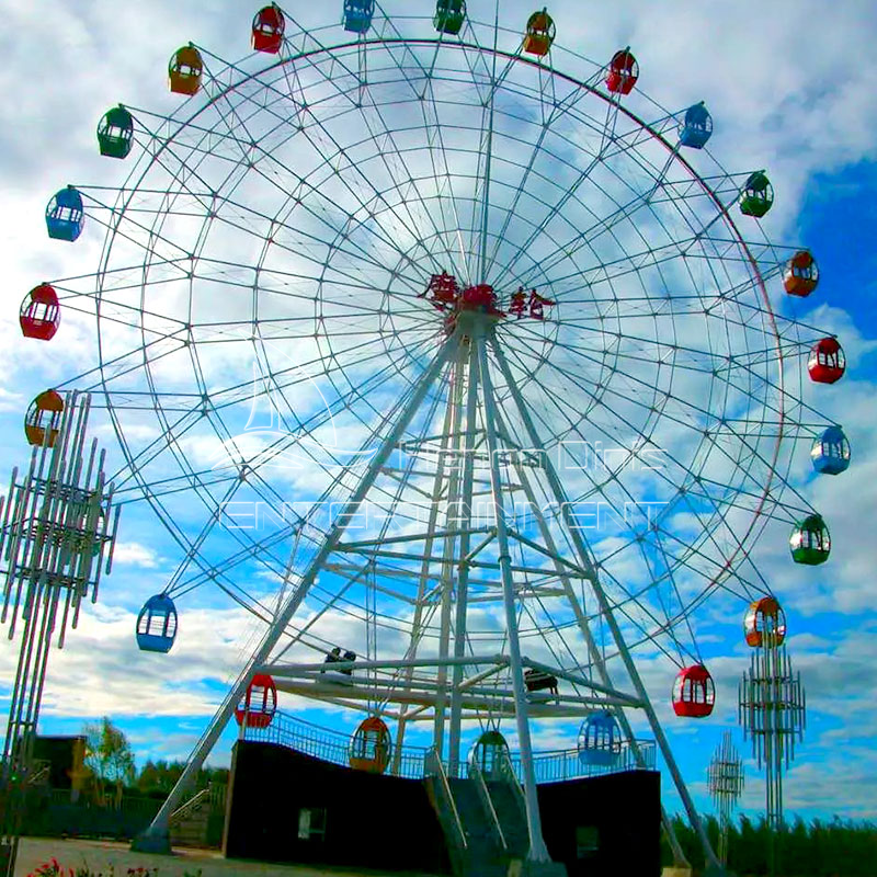 Outdoor fairground entertainment equipment amusement park 50m height ferris wheel