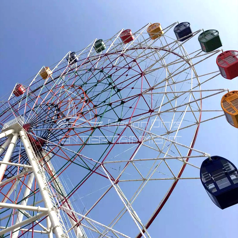 Outdoor fairground entertainment equipment amusement park 50m height ferris wheel