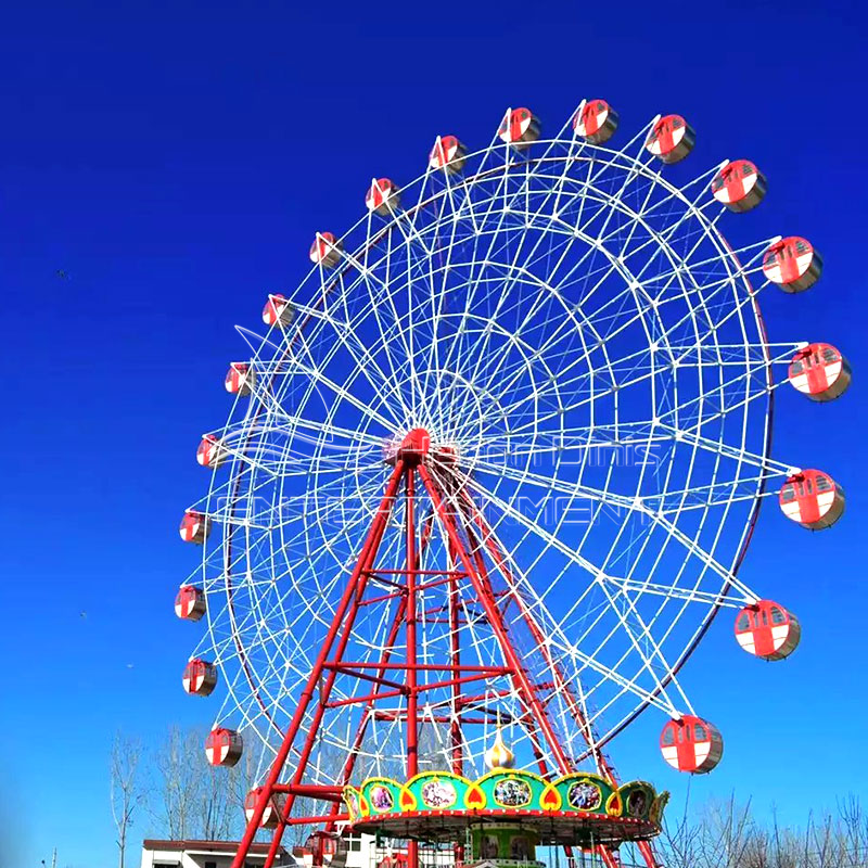 Outdoor fairground entertainment equipment amusement park 50m height ferris wheel