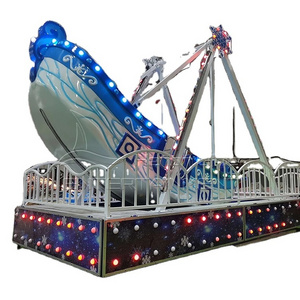 Fairground Attraction Kids amusement swing rides Mechanical Viking Boat Mini Pirate Ship