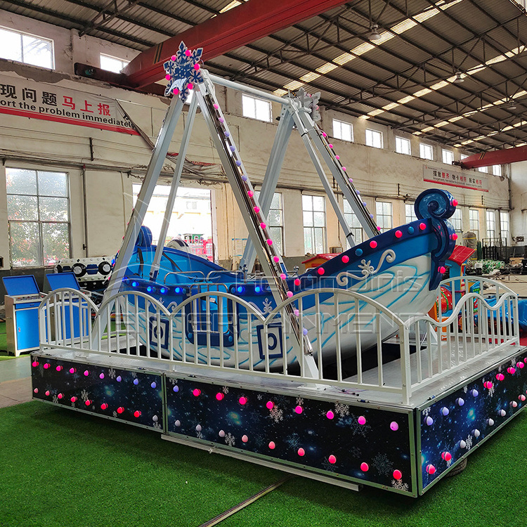 Fairground Attraction Kids amusement swing rides Mechanical Viking Boat Mini Pirate Ship