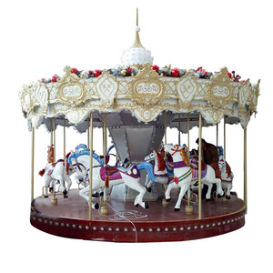 Top outdoor kids amusement rides 24 seats merry go round christmas carousel for sale price