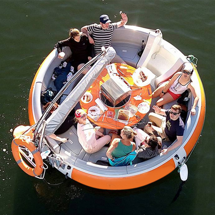 8 person bbq donut boat for sale