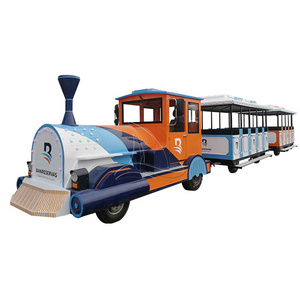 Amusement park road train diesel Trackless Train for sale