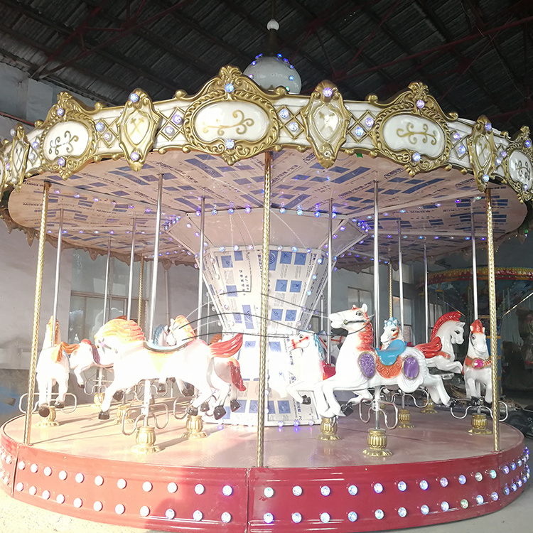 Cheap playground rides kids roundabout carosuel luxury merry go round for sale