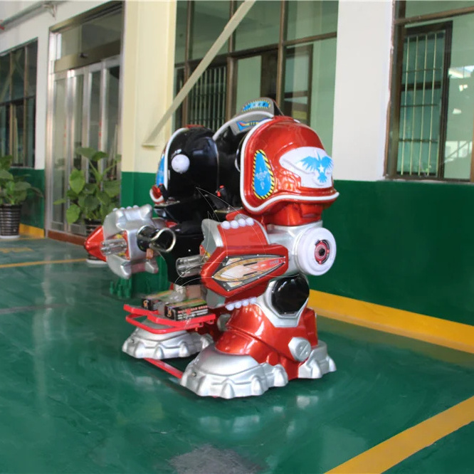 Commercial Shopping Mall Rides Portable Luxury Kids Robot Kiddie Ride Customized Rides For Sale