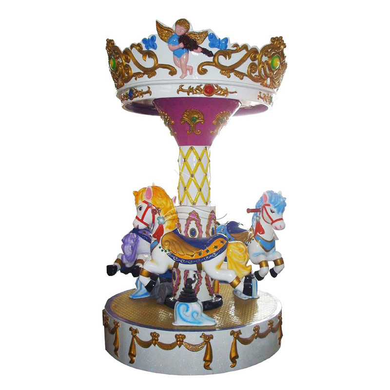 Amusement equipment carousel mini carousel 3/6 seats amusement park amusement kids mini carousel for self