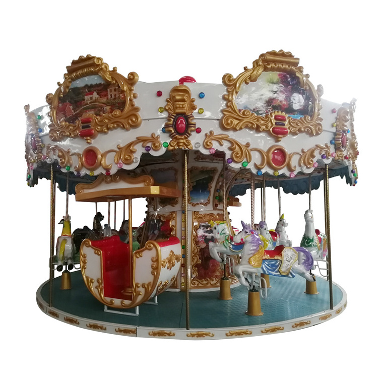 electric amusement ride carousel rocking horse merry go round roundabout ride