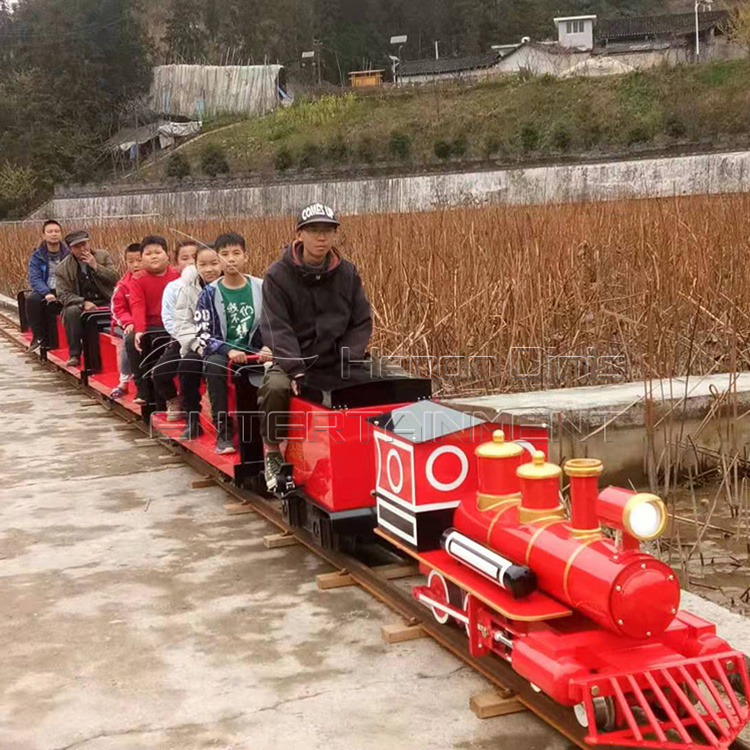 Mini steam train amusement park entertainment passenger tourist track trains for sale