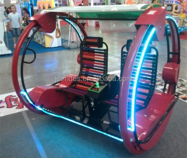 360 Degree Rolling Car Amusement Rides 180 Degree Handstand Rolling Car 2 Seater Electric Leswing Happy Rotating Car For Adults