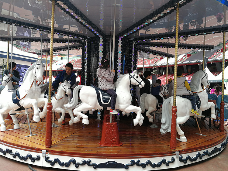 Hot selling product carousel christmas rides best animal kids ride horse for sale Factory Direct Price