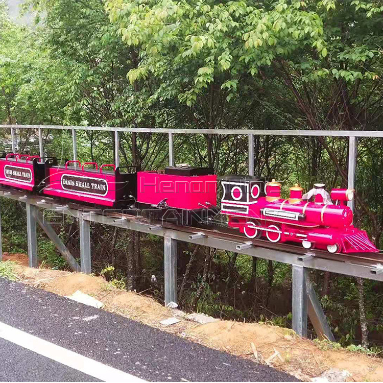 Mini steam train amusement park entertainment passenger tourist track trains for sale