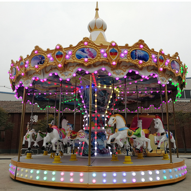 Amusement Fairground Outdoor Kids Park games machines carousel horse ride for sale