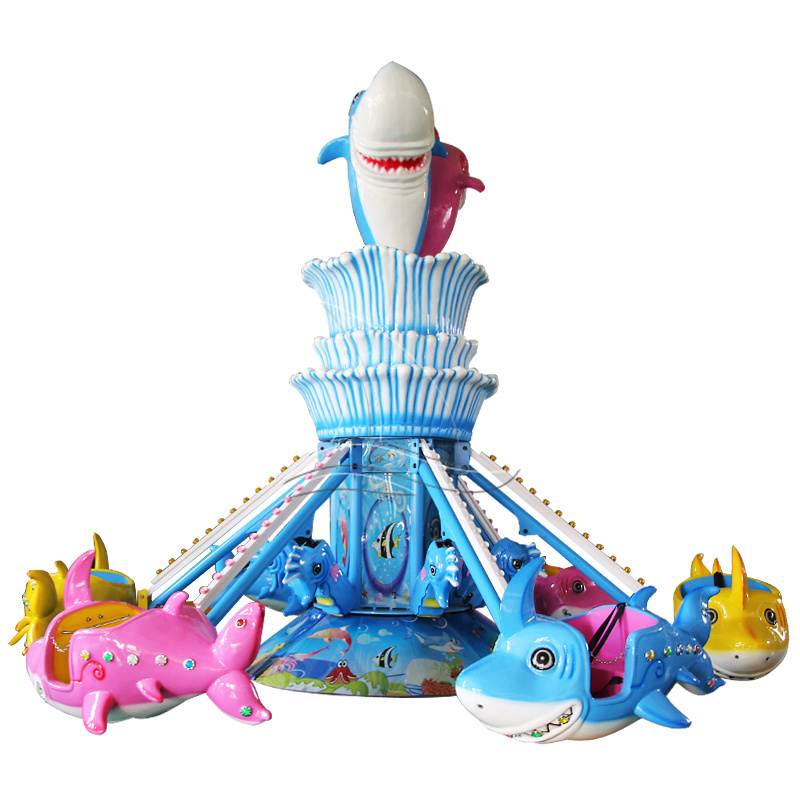 Hot Sale Fairground Attraction Park Equipment Electric Self Control Shark For Children