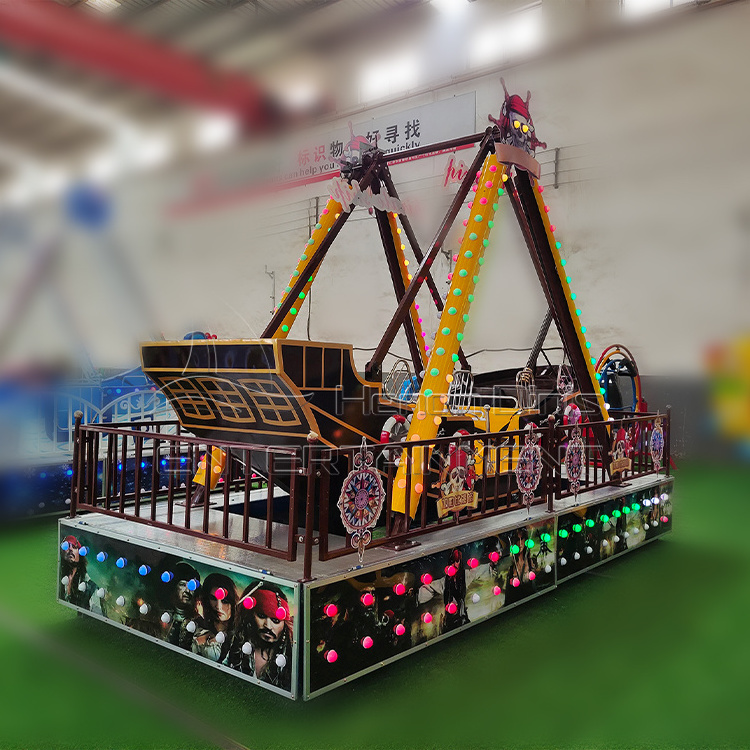 Children play park equipment outdoor amusement entertainment machine mini pirate ship rides for sale