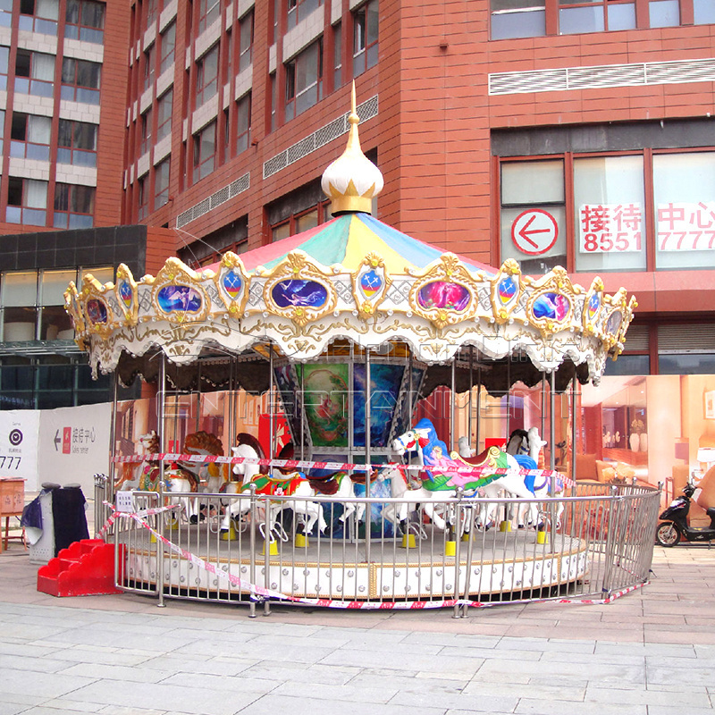 Indoor carousel horse kids play ground games carousel machine for sale