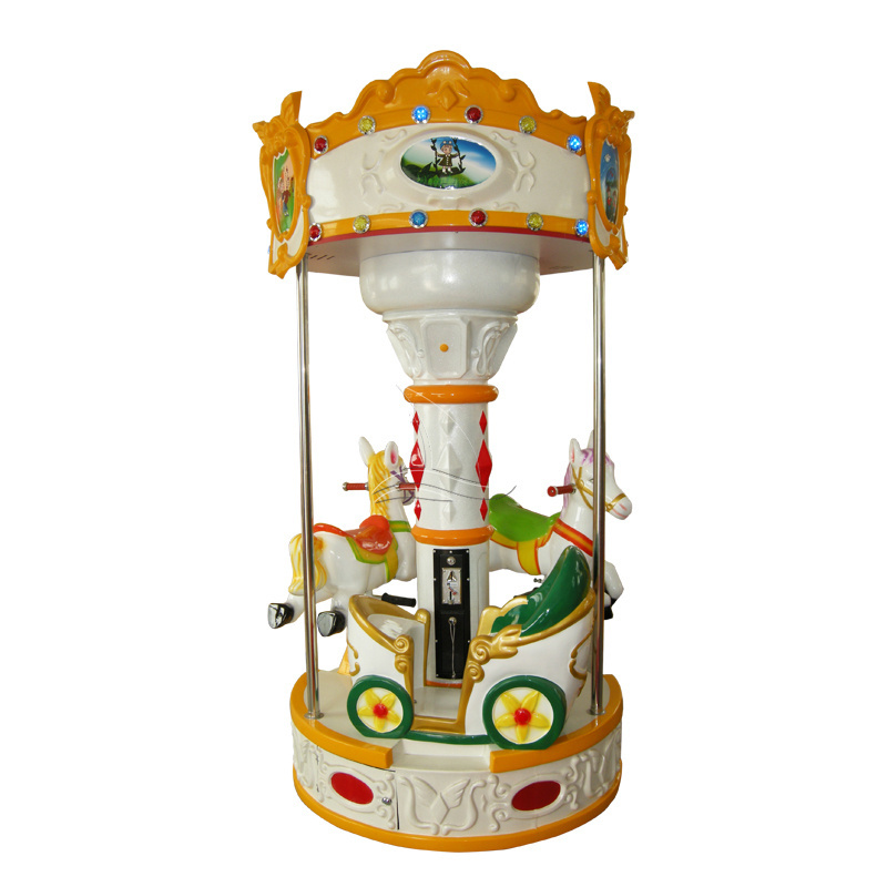 Amusement equipment carousel mini carousel 3/6 seats amusement park amusement kids mini carousel for self