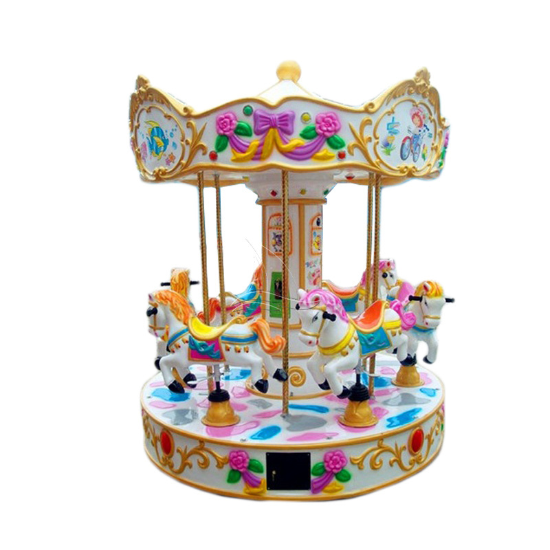 Amusement equipment carousel mini carousel 3/6 seats amusement park amusement kids mini carousel for self