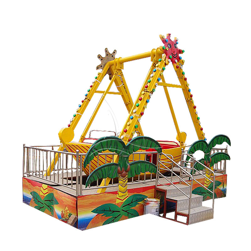 amusement rides carnival kids mobile mini pirate ship rides with trailer