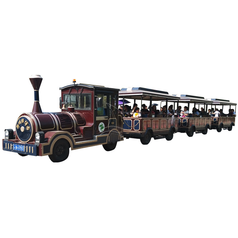 Amusement park road train diesel Trackless Train for sale