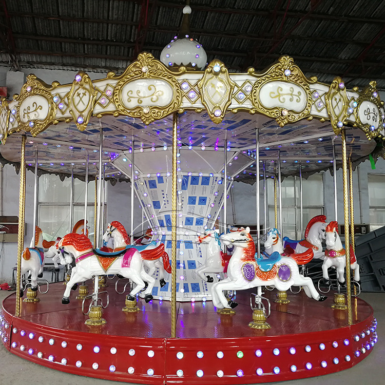 Cheap playground rides kids roundabout carosuel luxury merry go round for sale