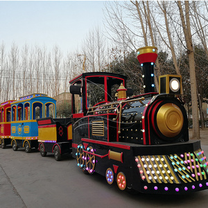 15 seats trackless train rides amusement park equipment electric trackless tourist train for sale