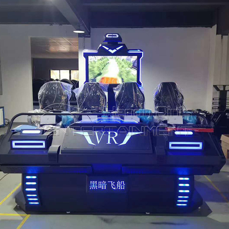 9D Virtual Reality 6 Seats VR dark mars Cinema Simulator Game Machine for sale