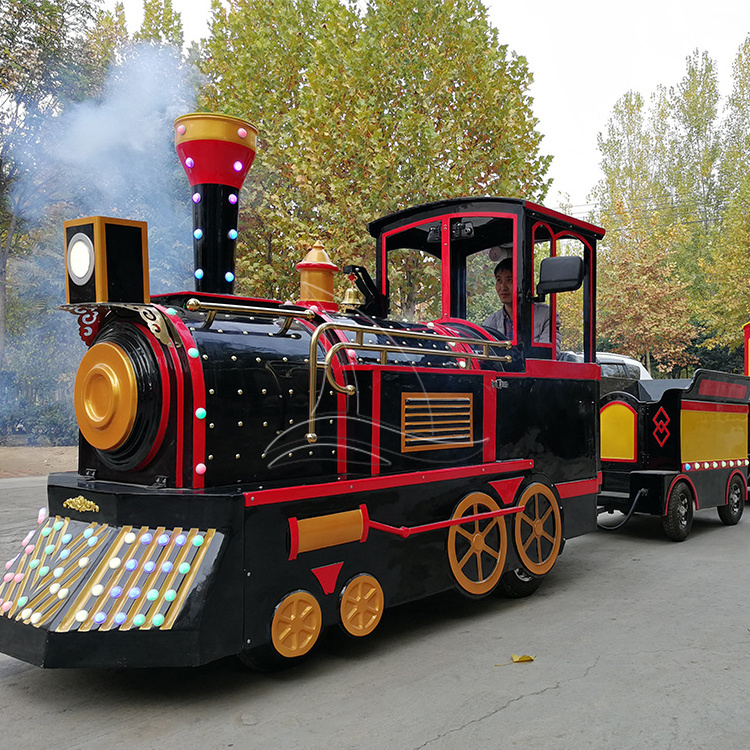 Christmas Children rides adults trackless train for shopping mall