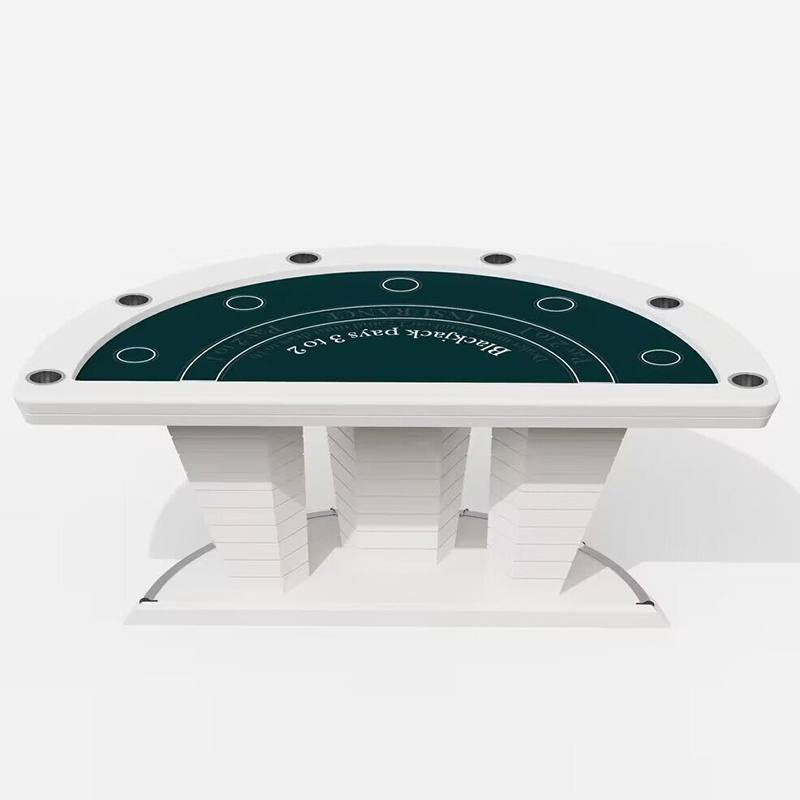 Factory Wholesale  cheap Professional Casino Used Baccarat  6 Players  Casino  Felt blackjack Poker Table round poker table